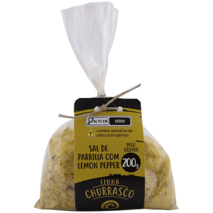 Sal de Parrilla com Lemon Pepper 200g